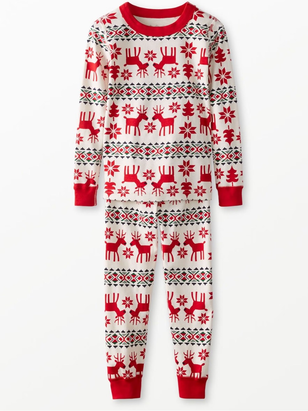 Hanna Andersson Holiday Dear Deer HannaJams™ Pajama Set size 12